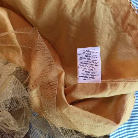 Moulinette Soeurs airplane pinstripe dress cotton summer sundress ✈️ - Picture 16 of 17